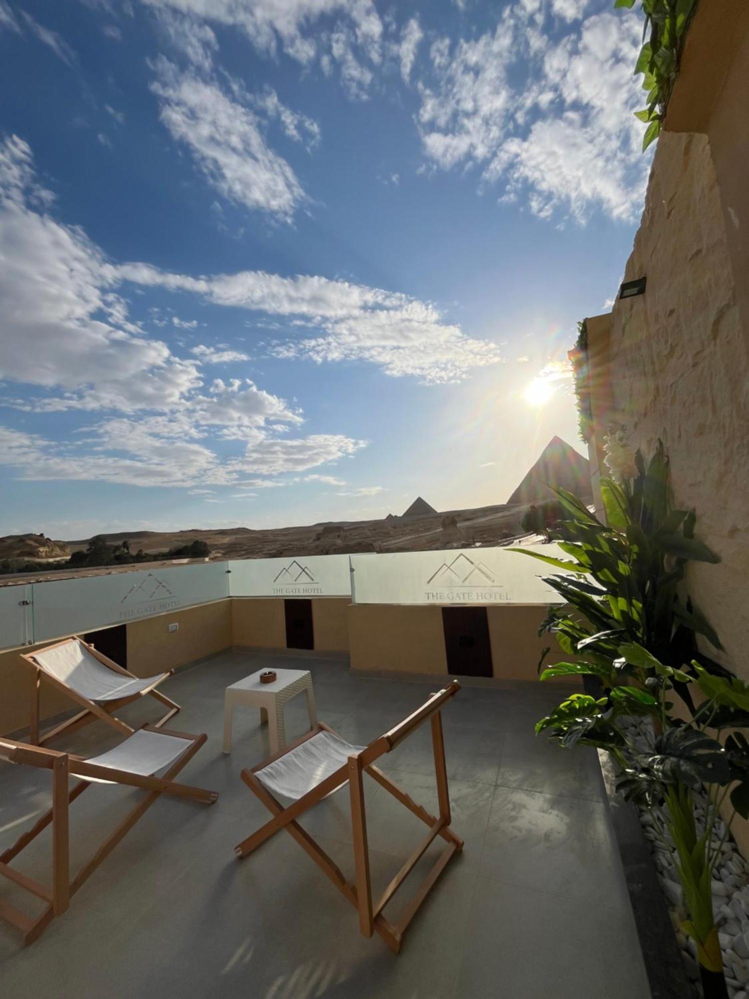 The Gate Hotel Front Pyramids & Sphinx View Kafret el-Gabal Exterior foto